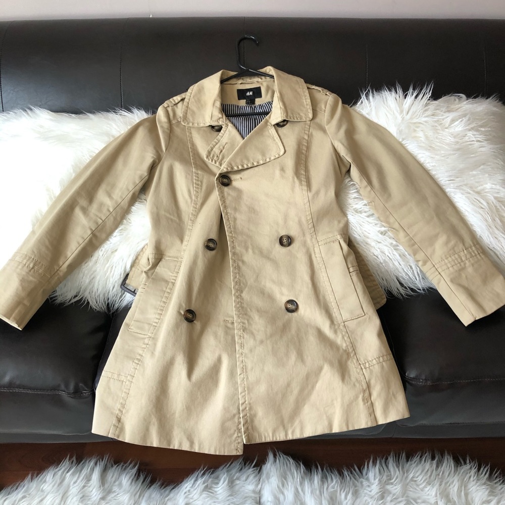 Khaki trench coat